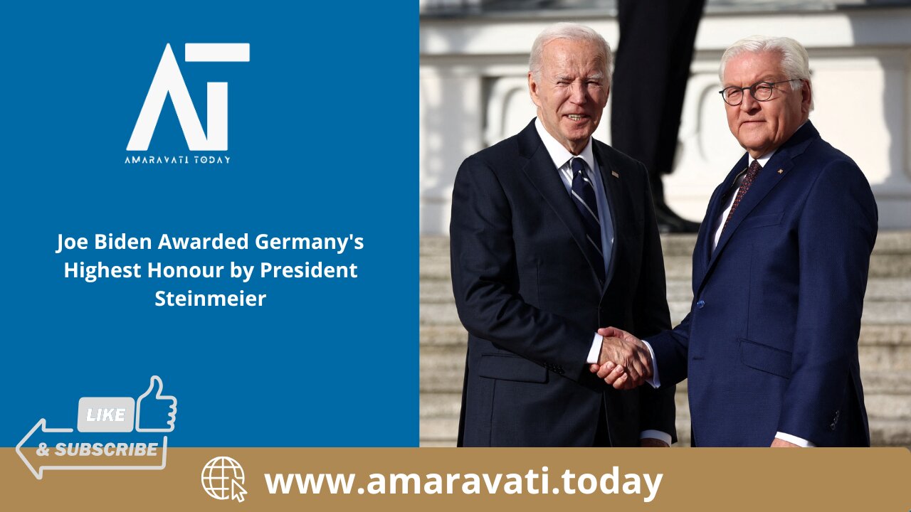 Joe Biden Awarded Germany's Highest Honour by President Steinmeier | Amaravati Today