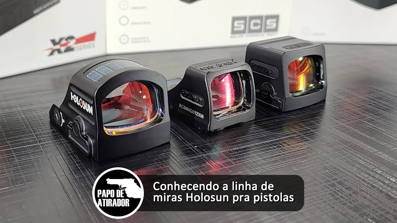 Conhecendo a linha de miras Holosun pra pistolas