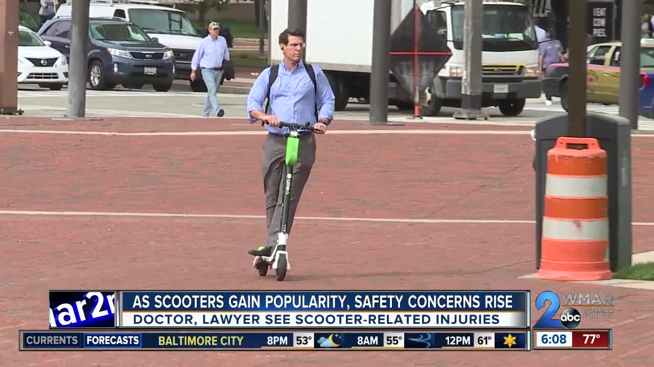 Electric scooters causing safety concerns