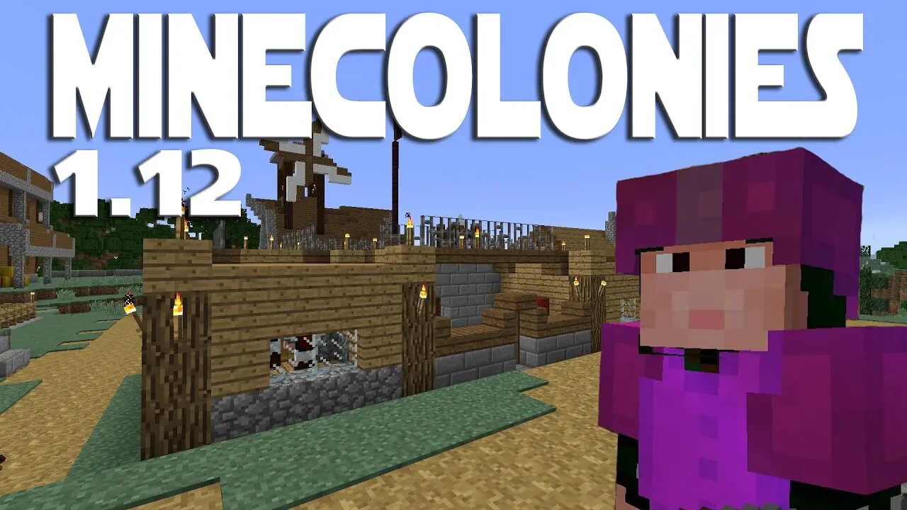 Minecraft Minecolonies 1.12 ep 25 - Barracks Towers. 4 Towers.