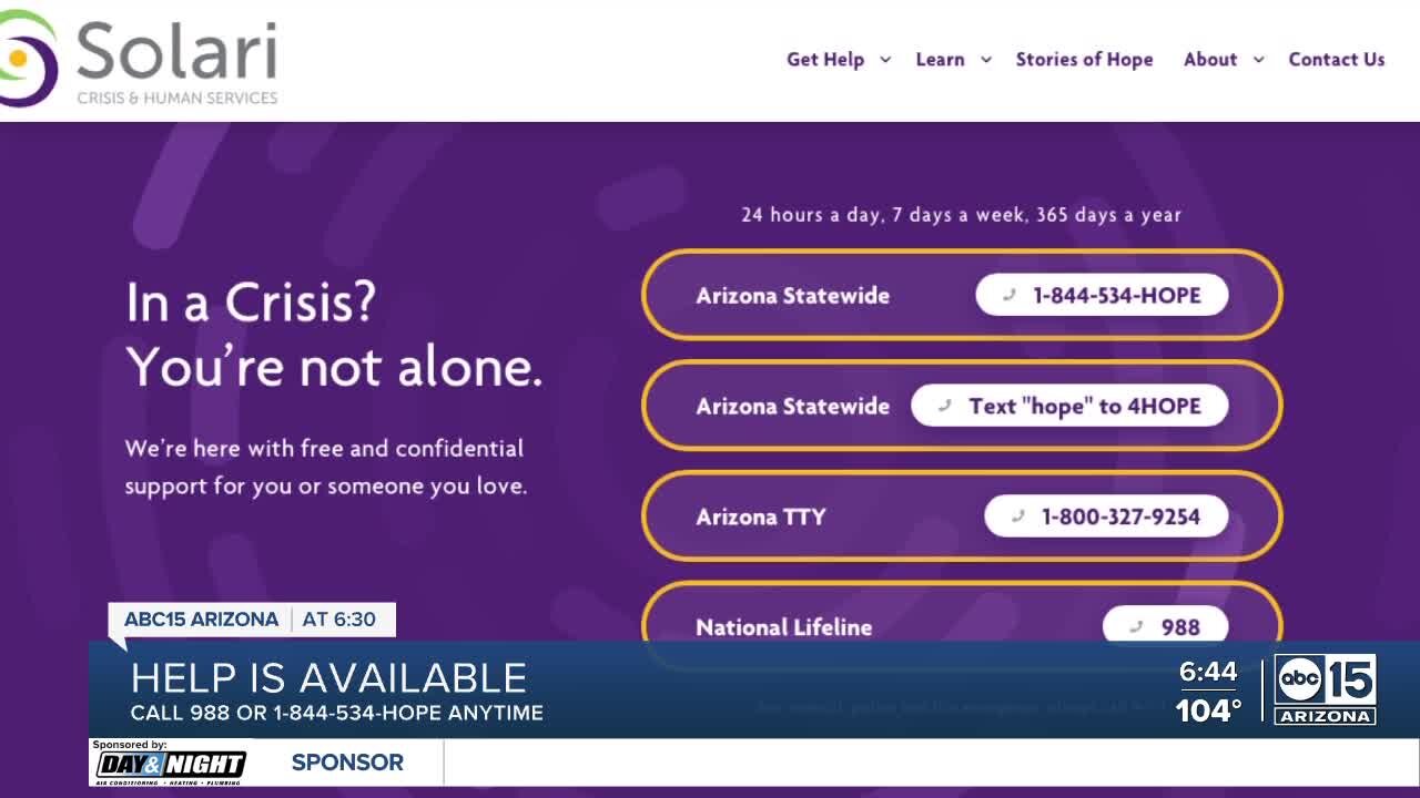 Phone lines to get help with mental health in Arizona are seeing fast answer times