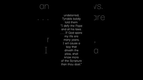 William Tyndale v Satan