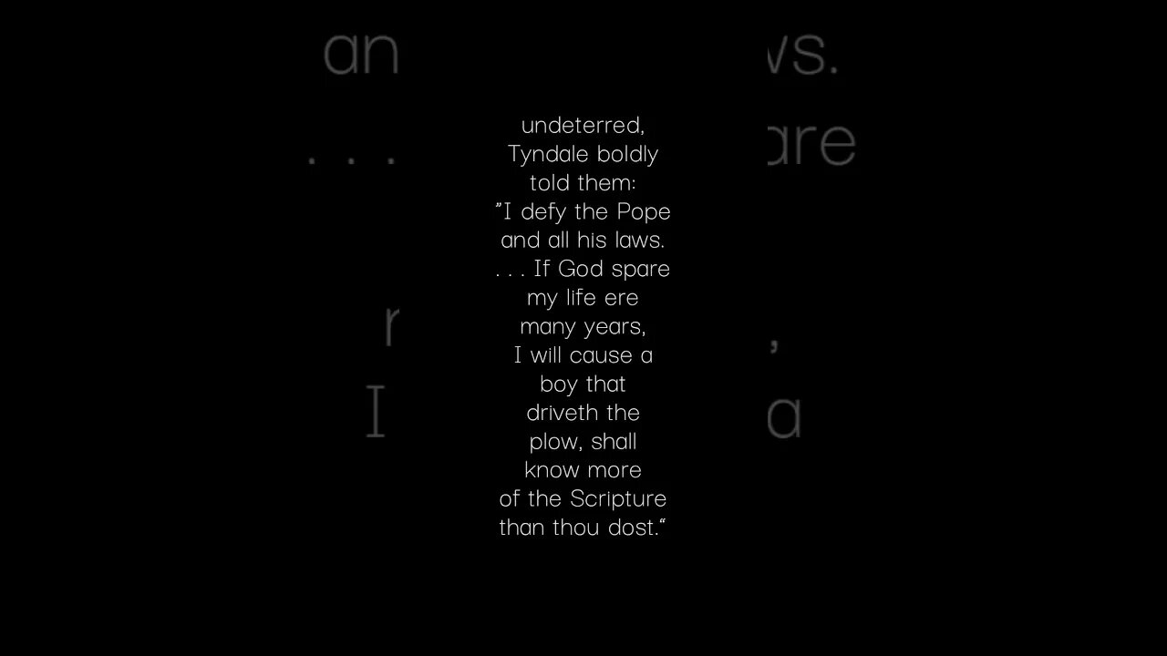 William Tyndale v Satan