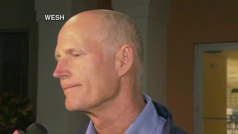 Rick Scott speaks about Hurricane Maria relief efforts following his visit to Puerto Rico