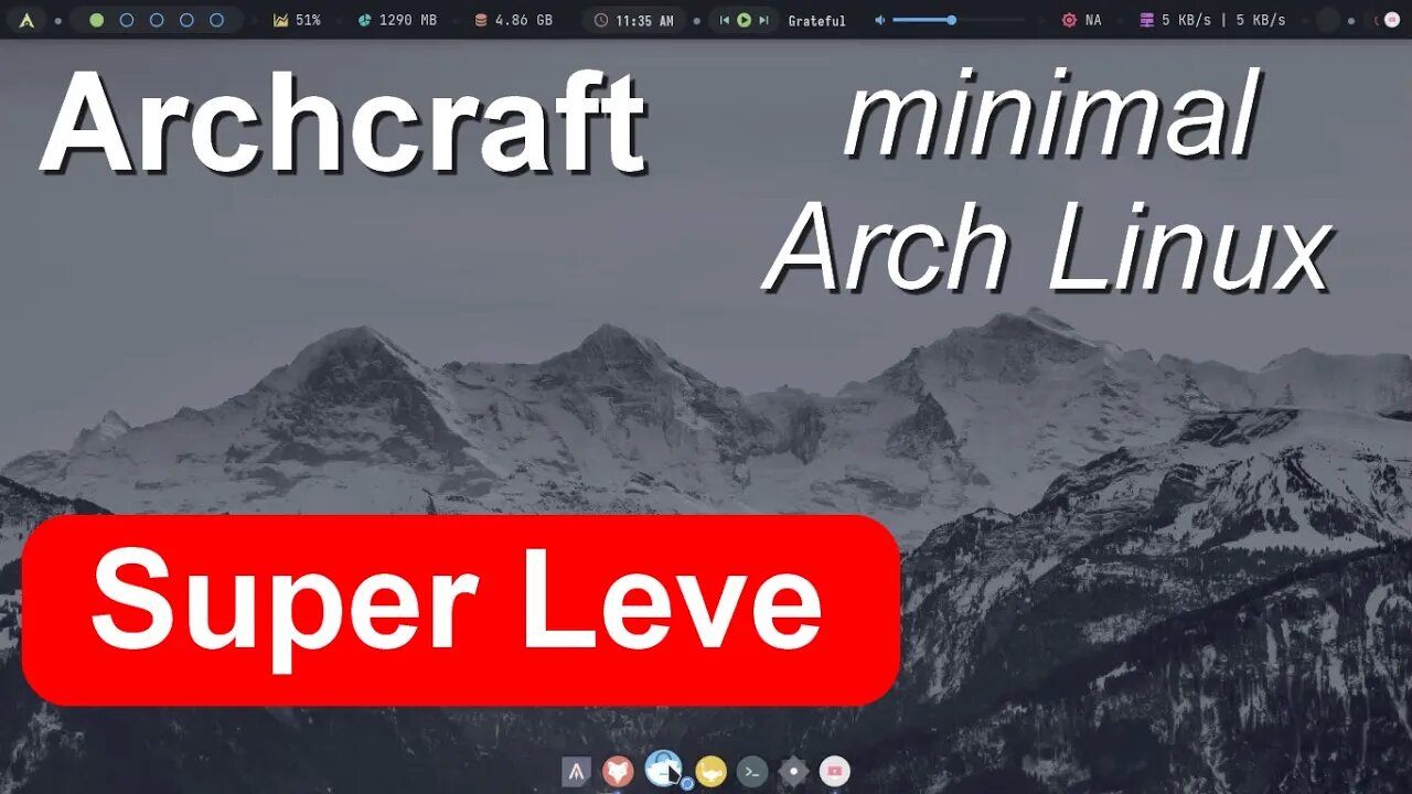 Archcraft minimal Arch Linux super rapido