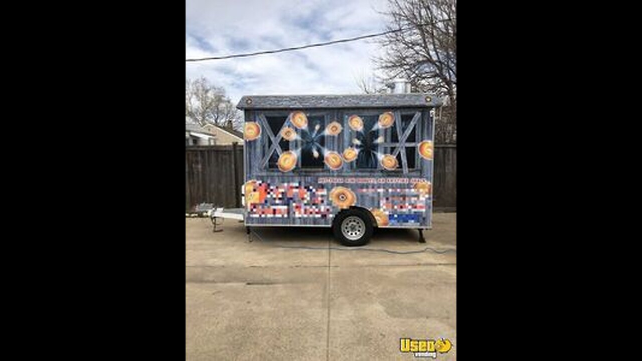 TURNKEY - 2001 7' x 10' Mini Donut Concession Trailer Lil Orbits Business w/ Donut Cart