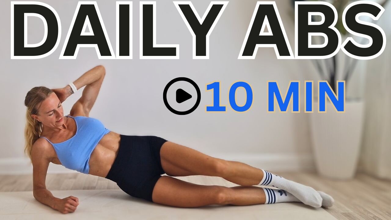 DAILY ABS WORKOUT - 10 MIN Total CORE Routine At HOME, Sporty KASSIA