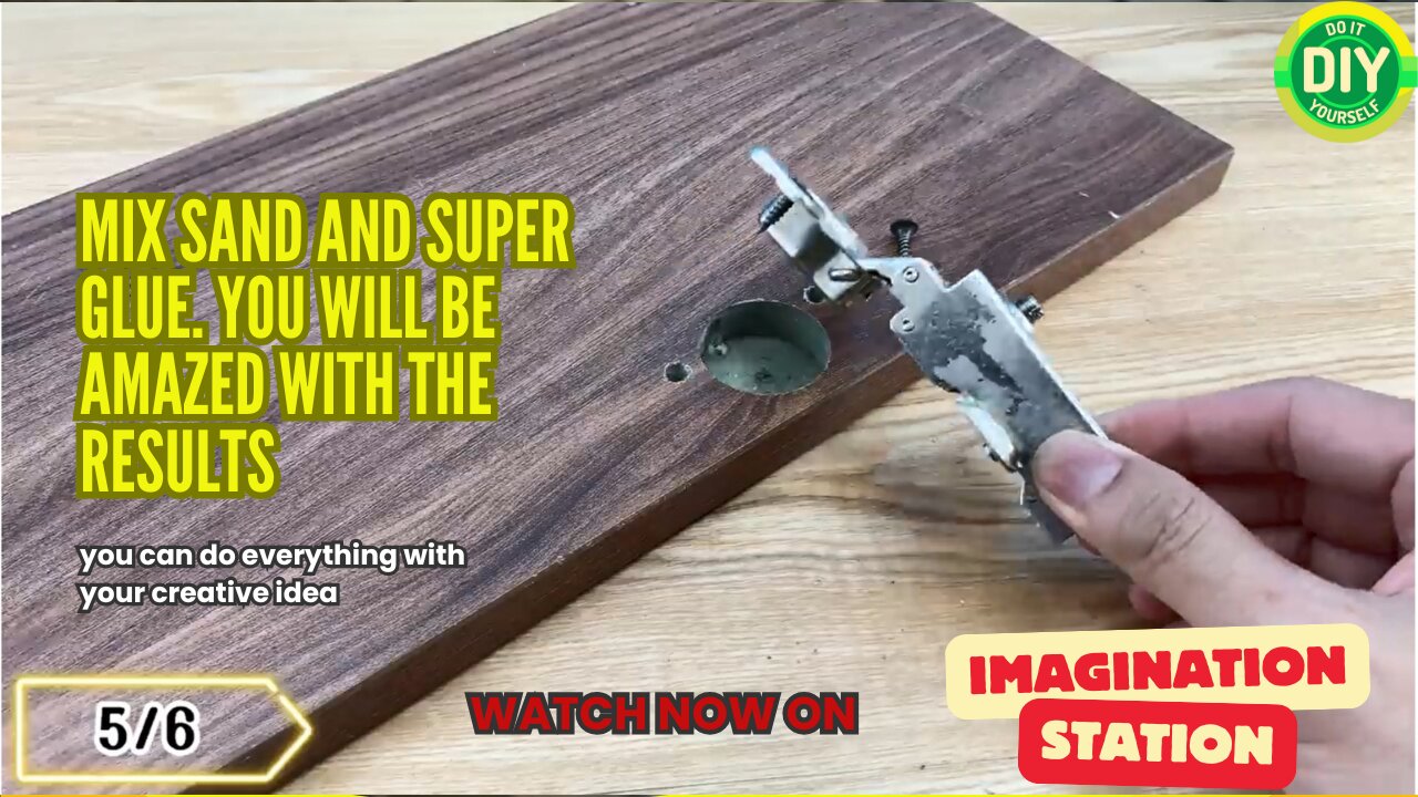 Mix Sand And Super Glue. You Will Be Amazed With The Results