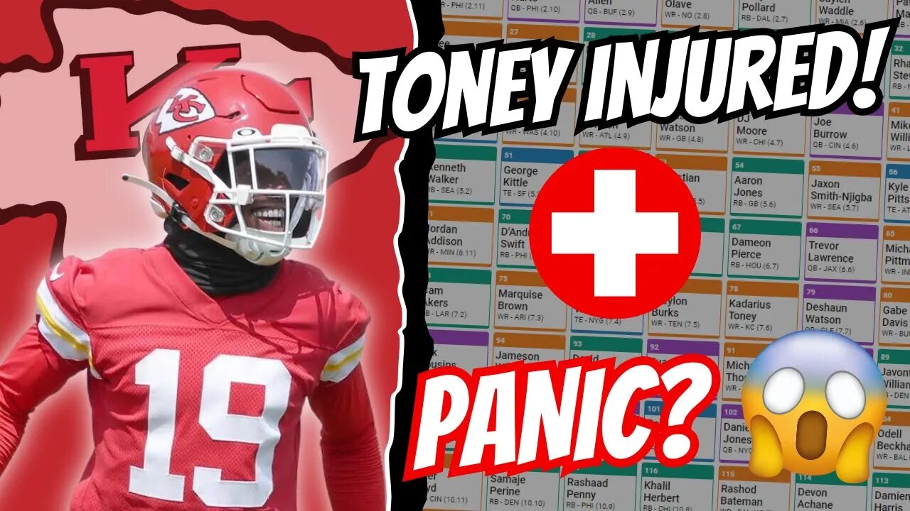 Kadarius Toney INJURED in Practice... Let's Discuss! | Fantasy Football 2023 Stream #39