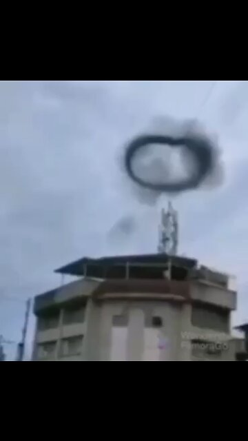 Black ring over 5G tower.
