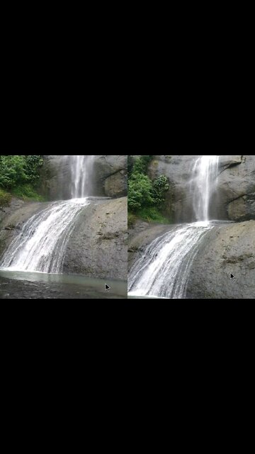 Waterfall in the middle of the rock forest