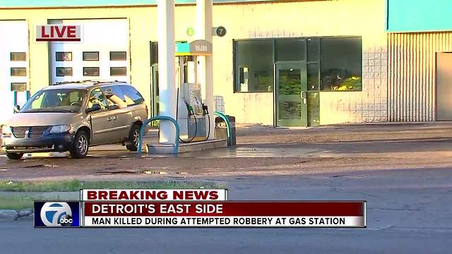 Man shot multiple times, killed at gas station on Detroit's east side