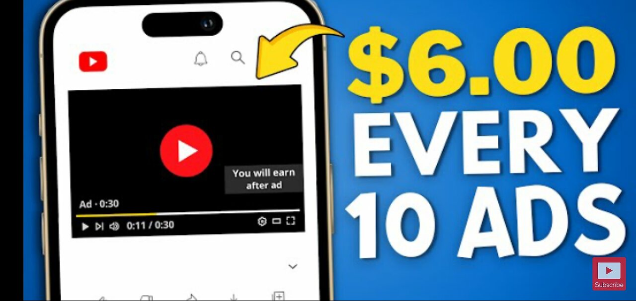 Earn _6 PER 10 ADS Watched - Make Money Online