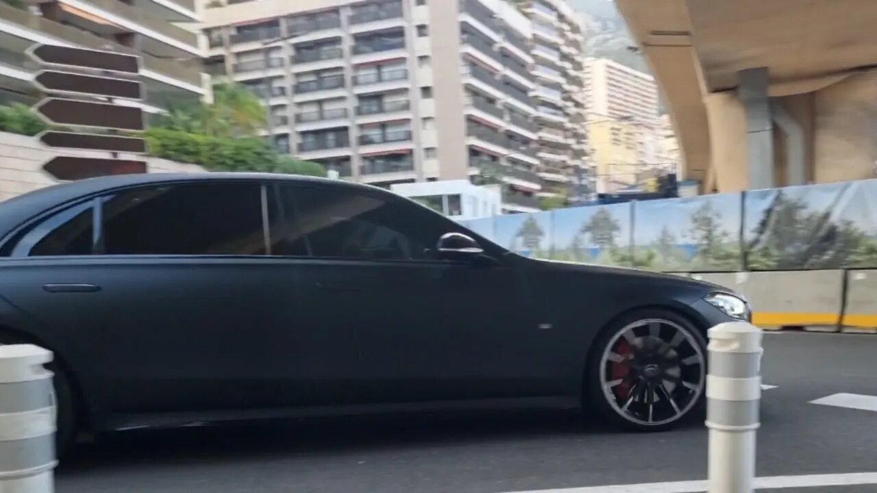 Brutal Brabus B50 500 new S-classe Matte Black and yachts 😱