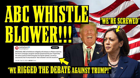 ABC WHISTLEBLOWER: "WE RIGGED IT AGAINST TRUMP!!"