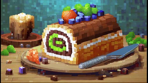 Minecraft | How To Make A Cake and Jelly Roll