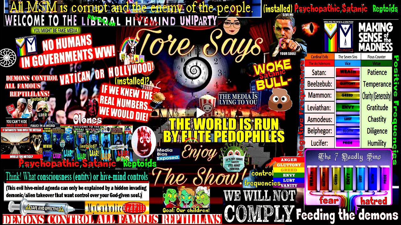 Enjoy The Show! Global Psyop Tore Says Documentary - CAA/CIA Propaganda, Mockingbird
