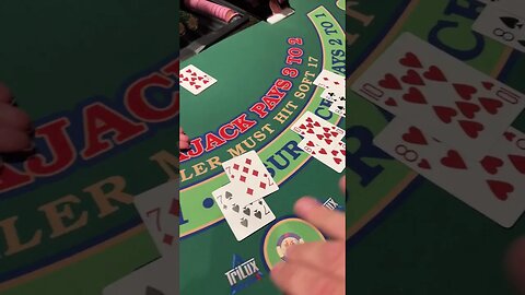 3,000 Hands At Play Blackjack! #casino #gambling #blackjack