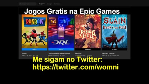 Jogos Gratis na Epic Games: Runbow e The Drone Racing League Simulator