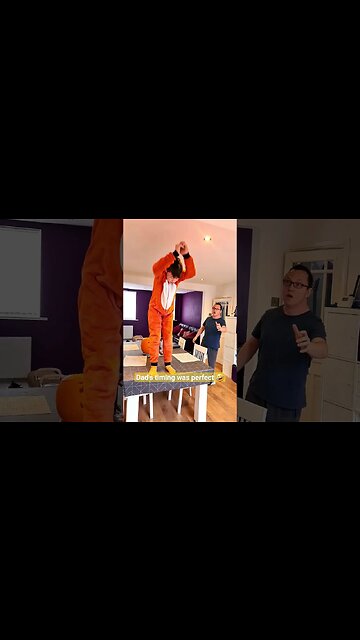 I did a Front flip off the table