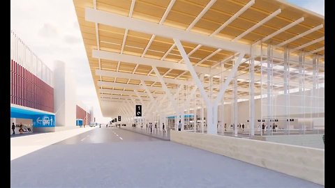 Proposed KCI arrival and departure area
