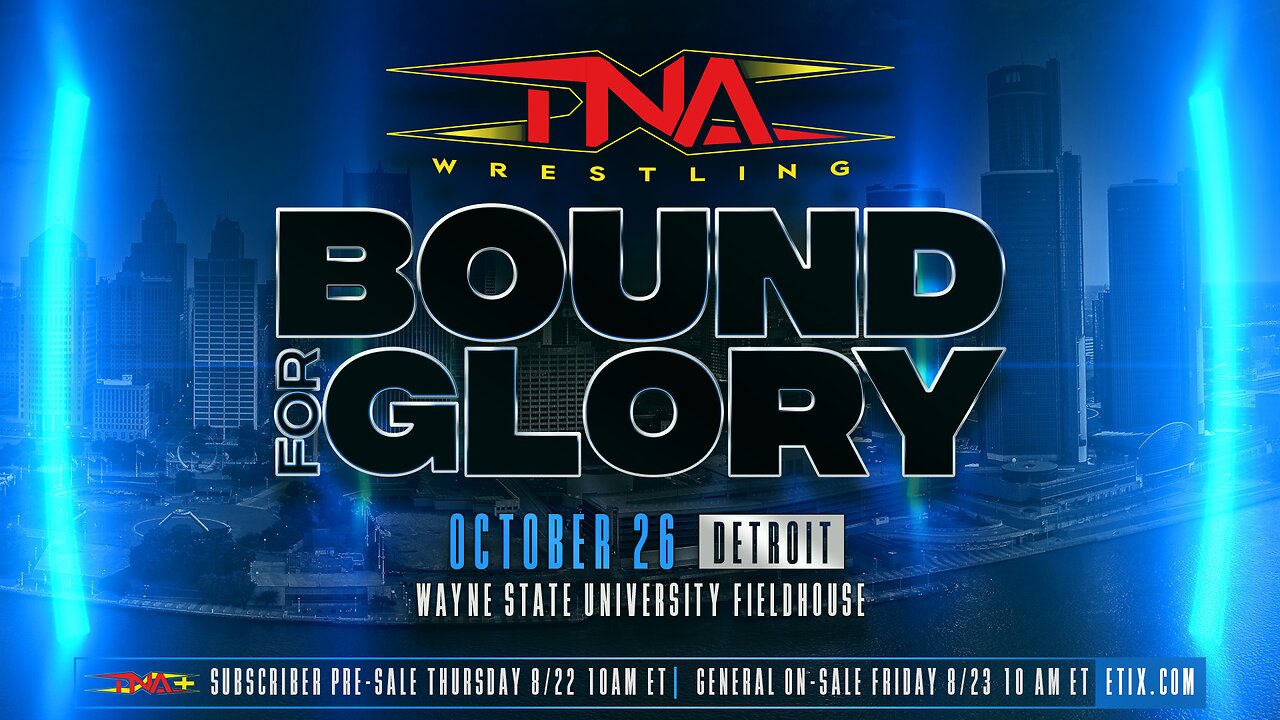 Current TNA Bound For Glory Match Card