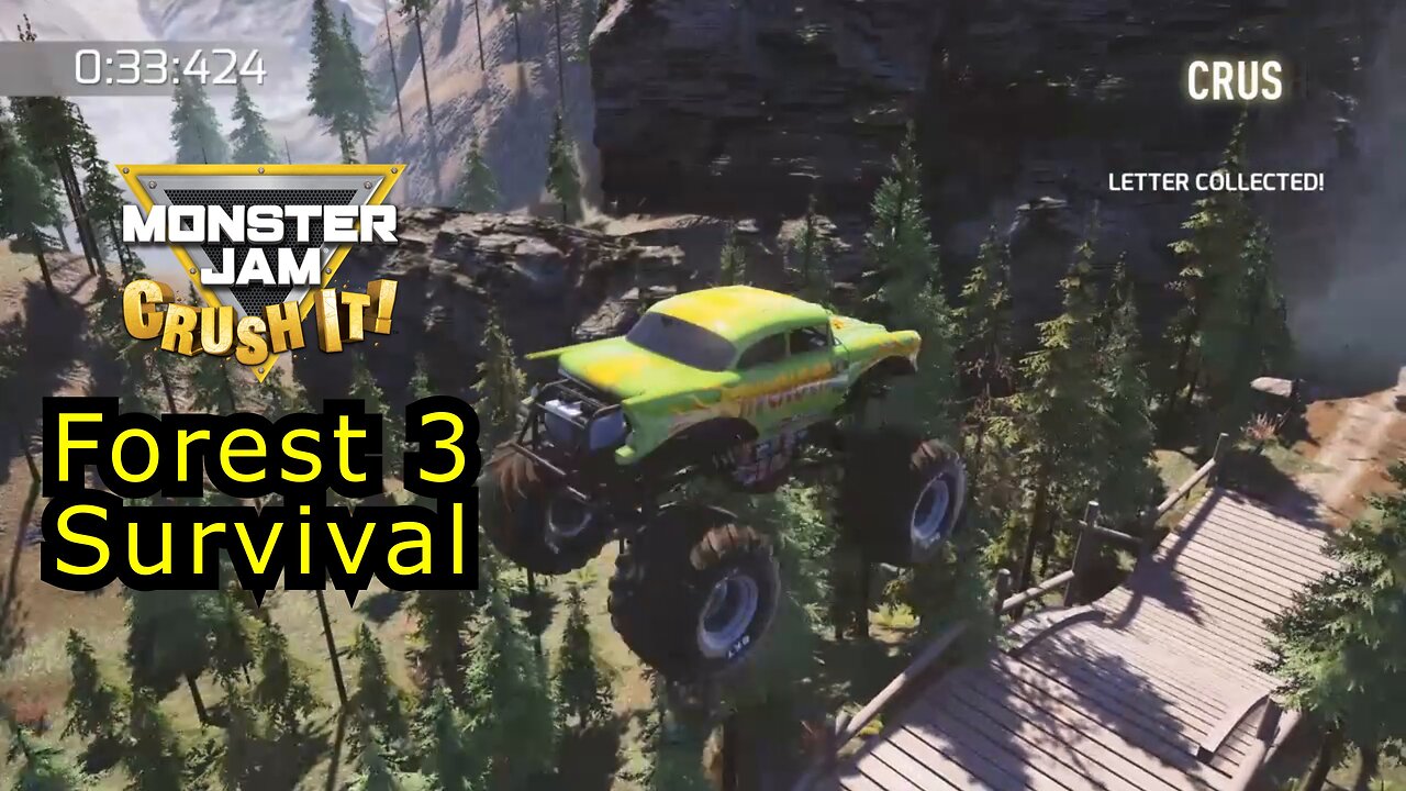 Monster Jam Crush It!: Hill Climb: Forest 3 Survival