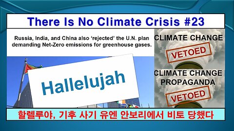 No Climate Crisis #23, UN vetoed (기후 위기는 없다 #23, 기후 사기 유엔 안보리 비토)