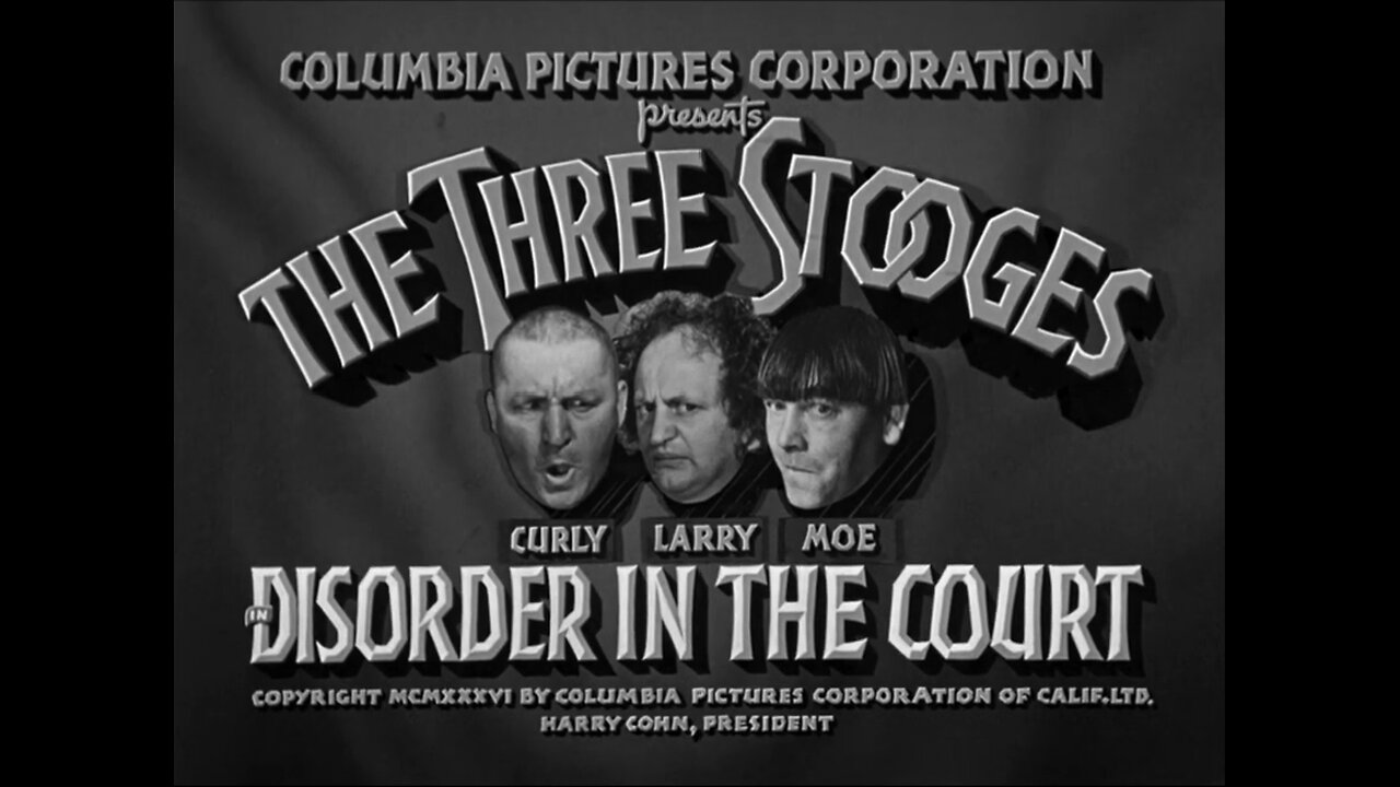 The Three Stooges - Disorder in the Court (1936)