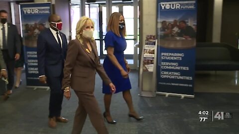 First Lady Jill Biden visits Kansas City