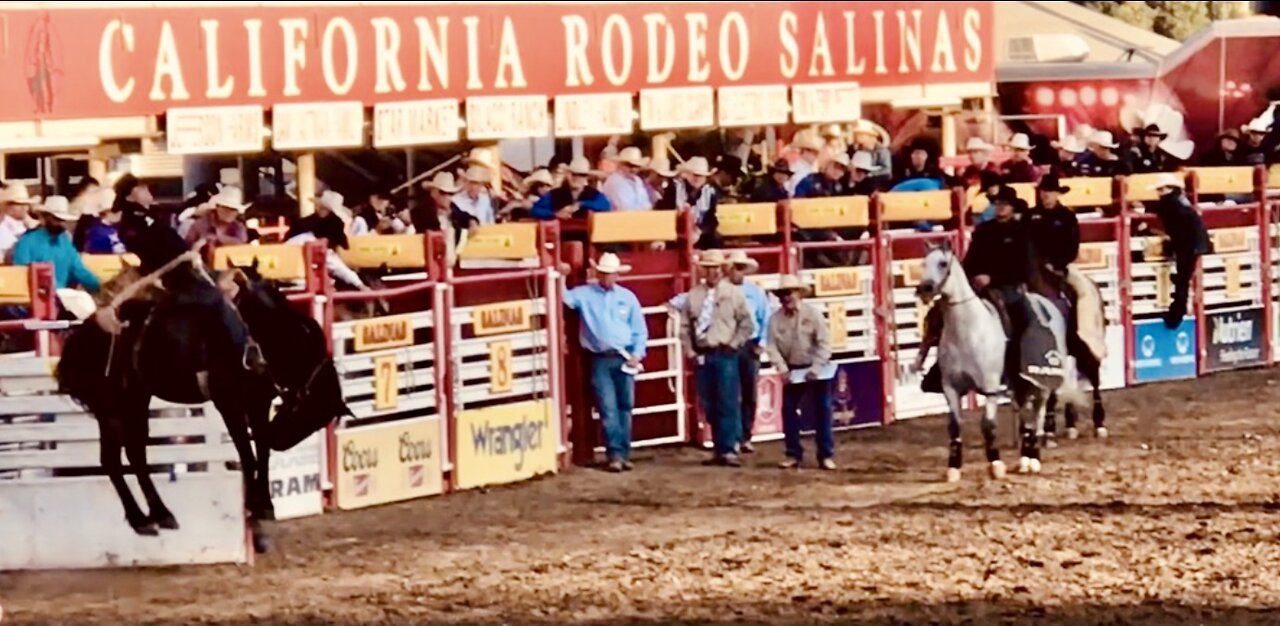 California Rodeo Salinas Highlights 7-22-2022 / Broncos, Bulls, and Fireworks