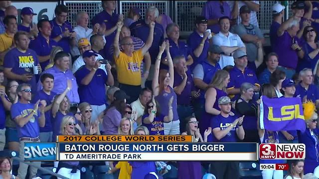 LSU baseball fans take over Omaha