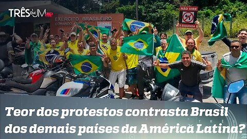 Ao menos 7 pessoas foram atropeladas durante manifestação em São José do Rio Preto