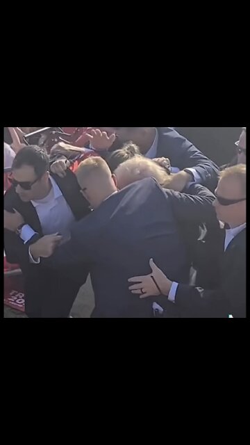 New footage of Secret Service using Trump to the car