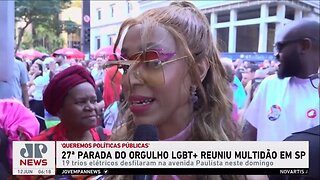 27ª Parada do Orgulho LGBT+ reuniu multidão em SP neste domingo (11)