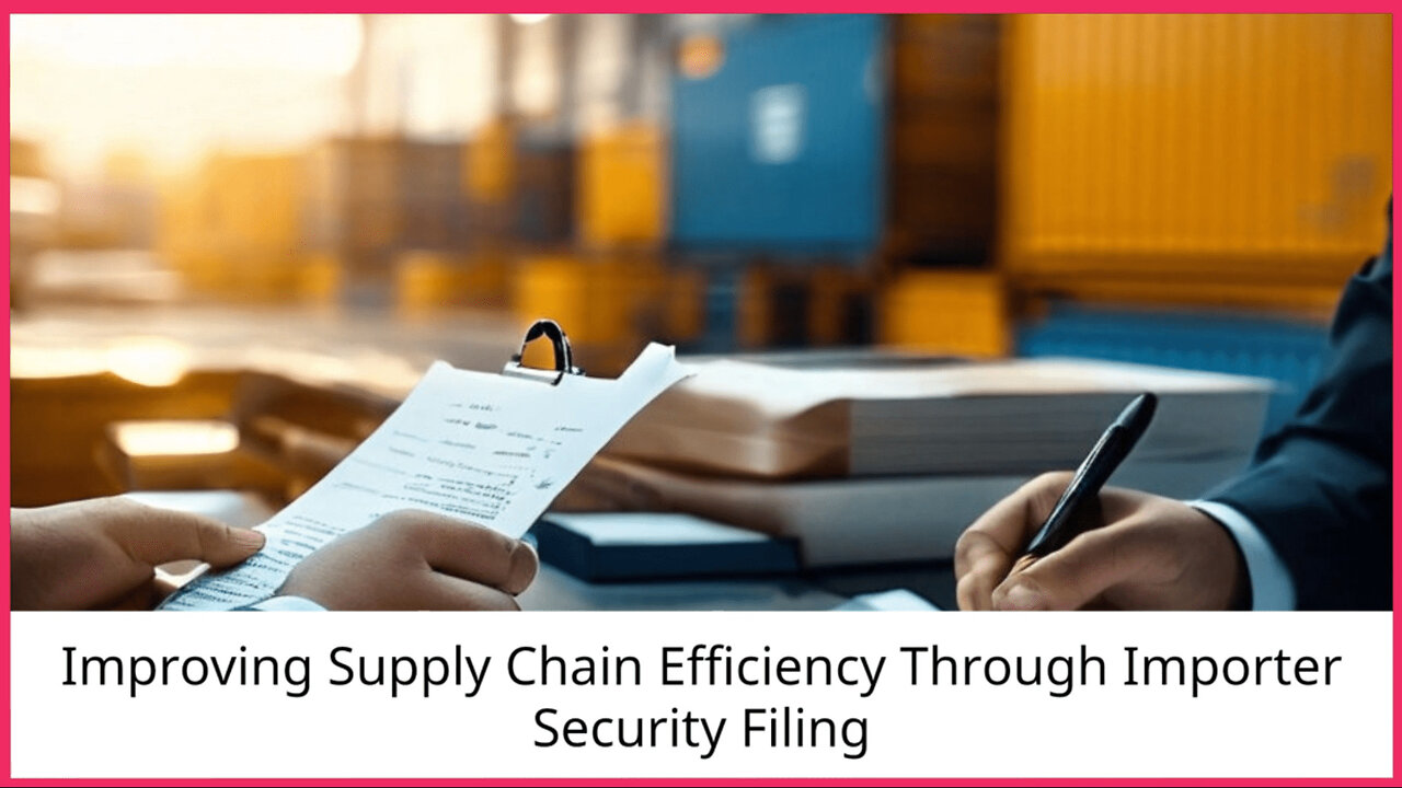 Streamlining Your Supply Chain: How Importer Security Filing Boosts Efficiency