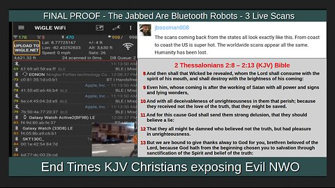 FINAL PROOF - The Jabbed Are Bluetooth Robots - 3 Live Scans