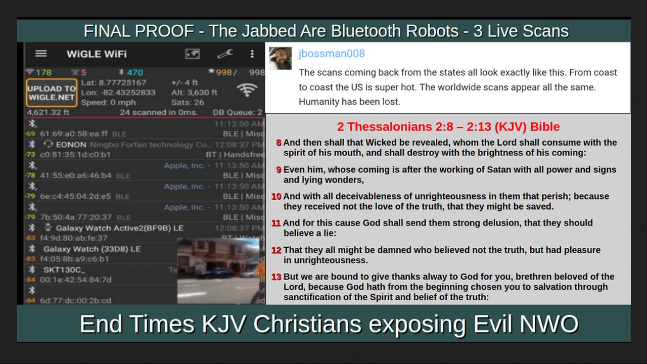 FINAL PROOF - The Jabbed Are Bluetooth Robots - 3 Live Scans