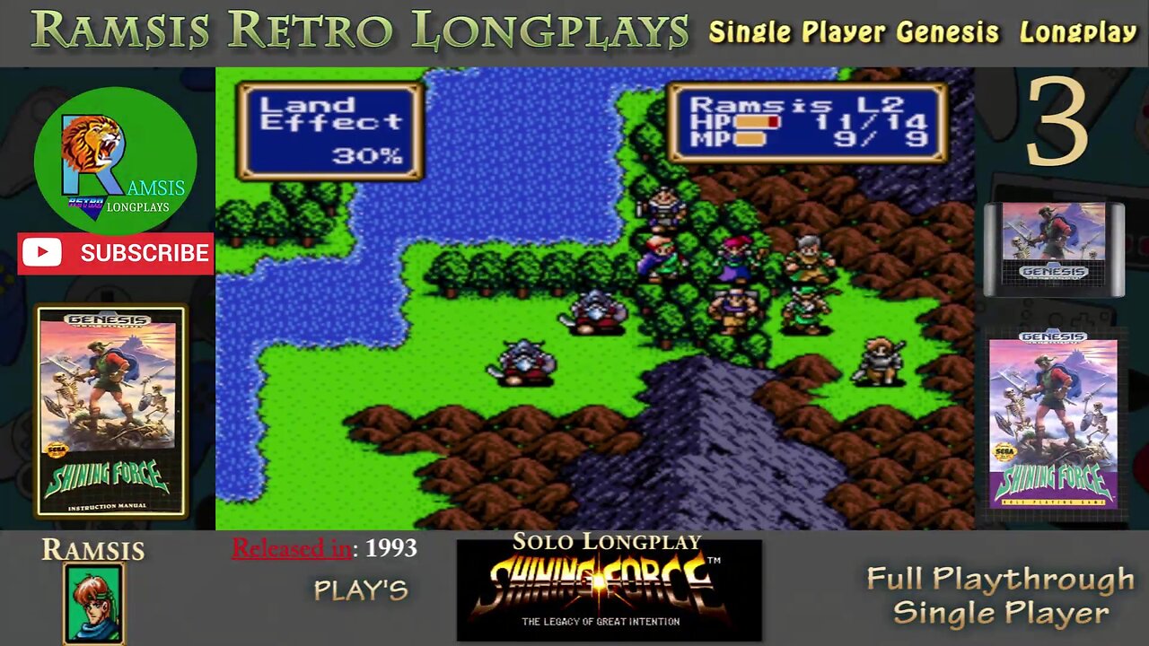 Shining Force | 1993 | GEN | Episode 3 | Full Playthrough and Let's Play | Chapter 1 | #3