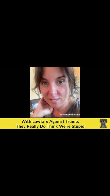 With Lawfare Against Trump, They Really Do Think We're Stupid