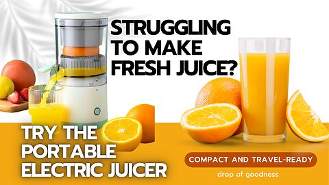Struggling to Make Fresh Juice? Try the Portable Electric Juicer for Quick and Easy Solutions