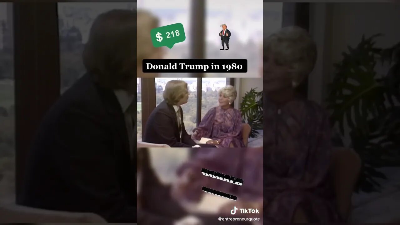 Donald Trump In 1980 tiktok entrepreneurquote