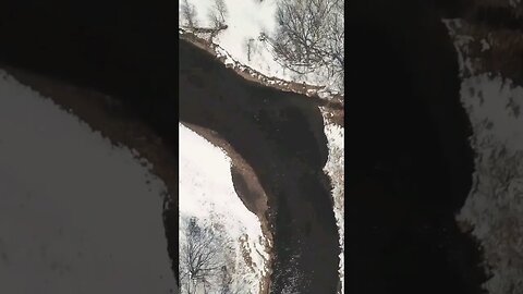 Meandering winter river #shorts