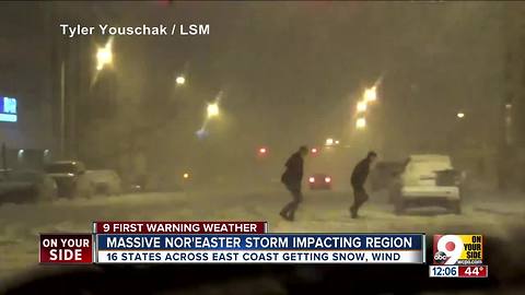 Massive nor'easter storm impacting region