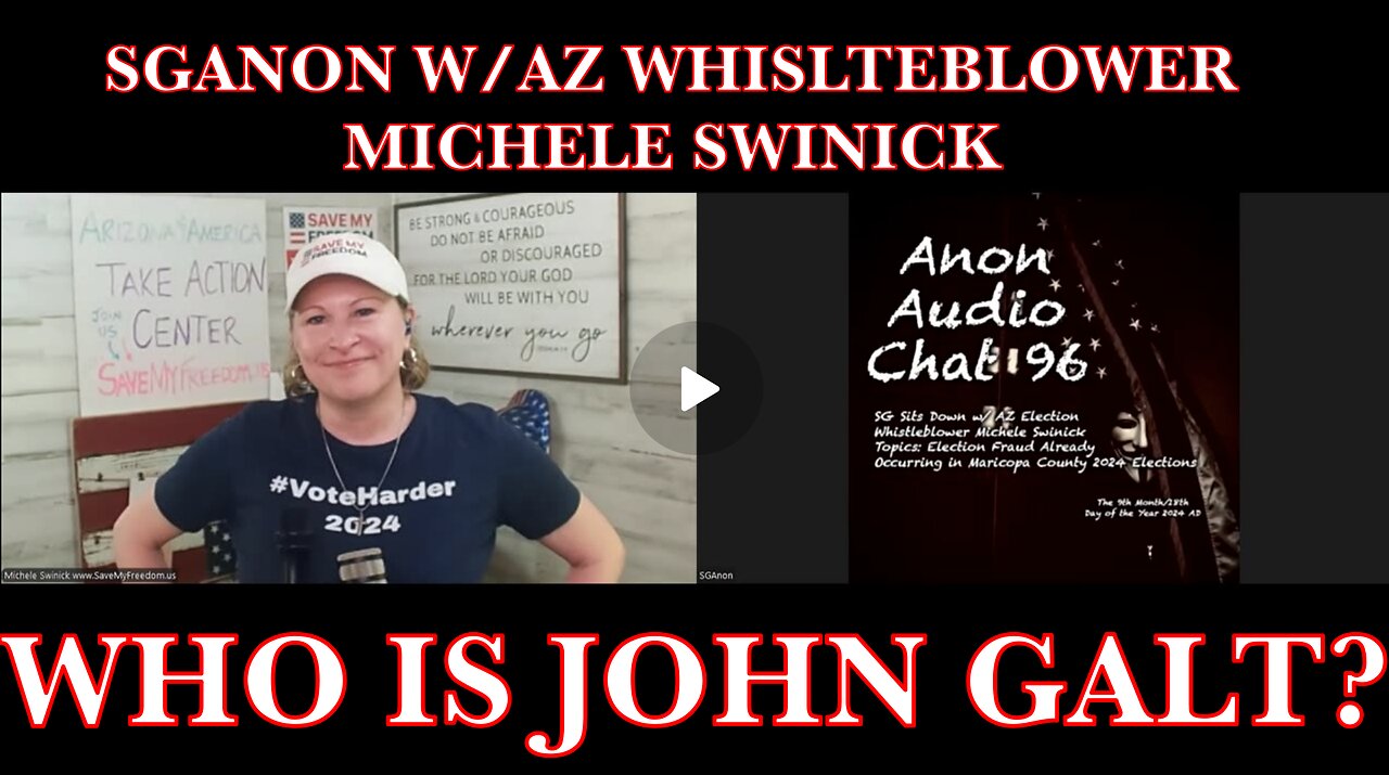 SG Sits Down w/ AZ Whistleblower Michele Swinick to Talk Court Admissions/Video Footage of Election Law-Breaking