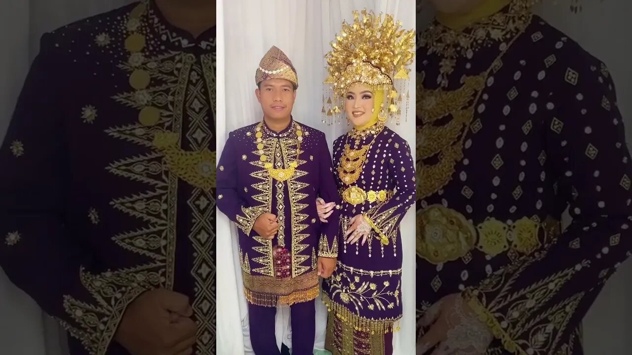 Pasangan Ideal ! Pengantin Adat Palembang Sumatera Selatan INDONESIA #shorts #short #shortvideo