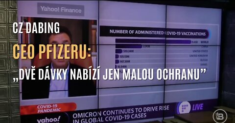CEO Pfizeru v televizi přiznal, že dvě dávky nabízí velmi malou ochranu (CZ DABING)
