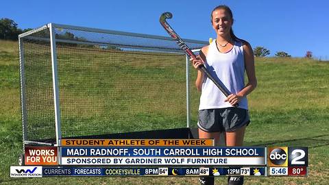 Student Athlete of the Week Madi Radnoff