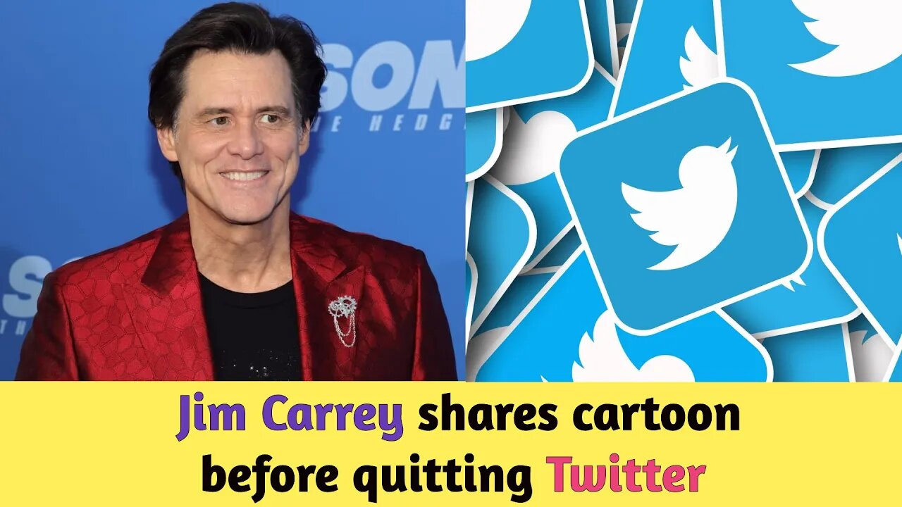 Jim Carrey shares cartoon before quitting Twitter