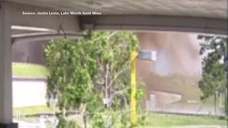 Video shows gas line explosion on Florida Turnpike